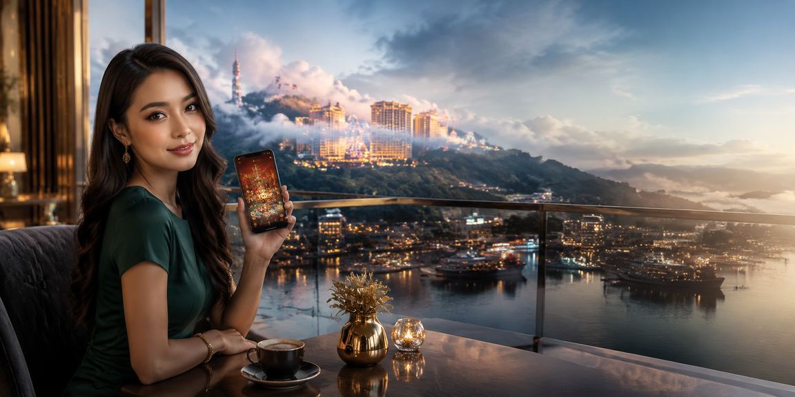 Pemain menikmati permainan slot kasino mudah alih di Genting Highlands Malaysia